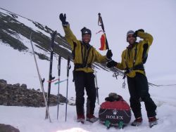 Arrival on the Greenlandic coast