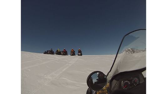 Le lendemain, formation à la conduite du skidoo. 