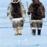 Inuit in traditional clothes