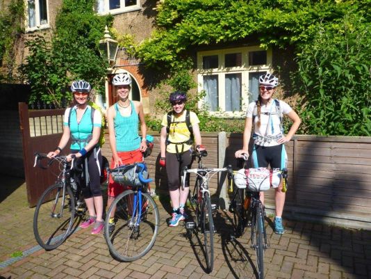 Anna is joined by friends in Cambridge for the last leg of her journey