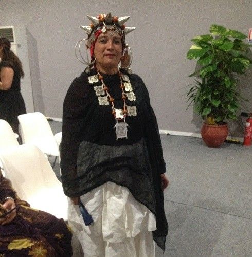 Traditional Berber dress worn by one of the winners at the Momentum for Change Award Ceremony