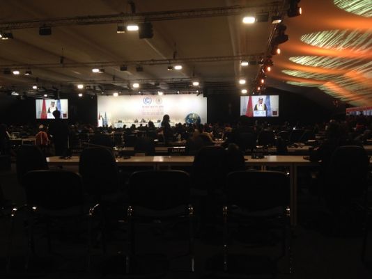 Inside the main negotiating hall