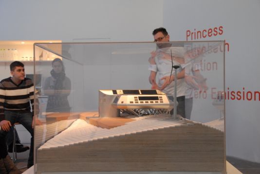 Scale model of the Princess Elisabeth Station