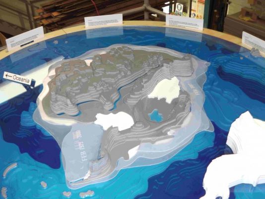Antarctic puzzle land masses
