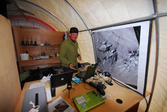 Work space of Rene Wagemans, Officer of the Belgian Army.