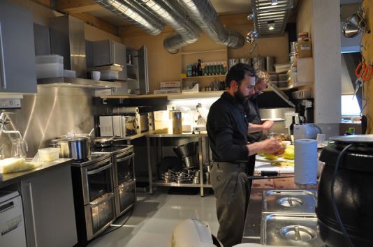 Preparation of the dinner.