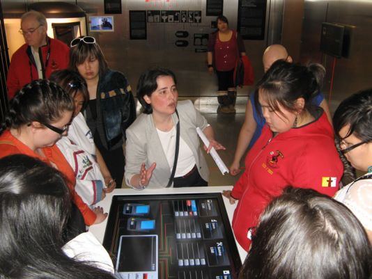 Nathalie explains how energy is managed at the station. 