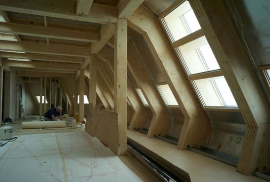 Work being carried out in the future living room