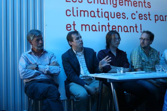 Some members of the jury: f.l.t.r. Prof. Dr. Em. Jean-Pierre Henriet (UGent), Dr. Steven Dewitte (KMI), Ben Huyge (IPF), Peter Hulpiau (Green vzw).