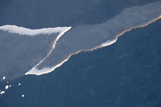 Detail on thin sea ice