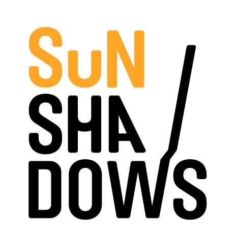 Logo of the Sun Shadows project, an initiative of the International Polar Foundation and Museo Nazionale dell'Antartide.