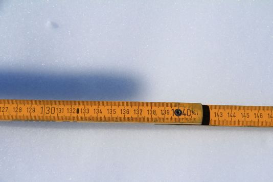 L'ombre du bâton faisait 137 cm le 25 janvier 2012 en Antarctique.