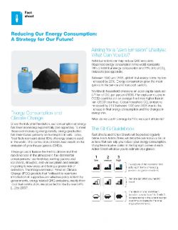 Reducing our energy consumption