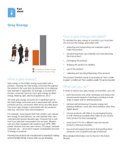 L'énergie grise est l'énergie cachée dans tout ce que l'on achète