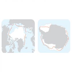 The new economic stakes of climate change: The situation in the Arctic and Antarctic